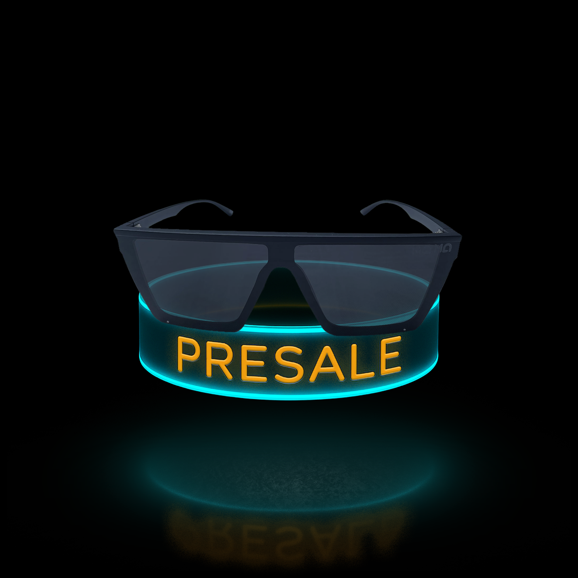 Techno Sonnenbrille Schwarz